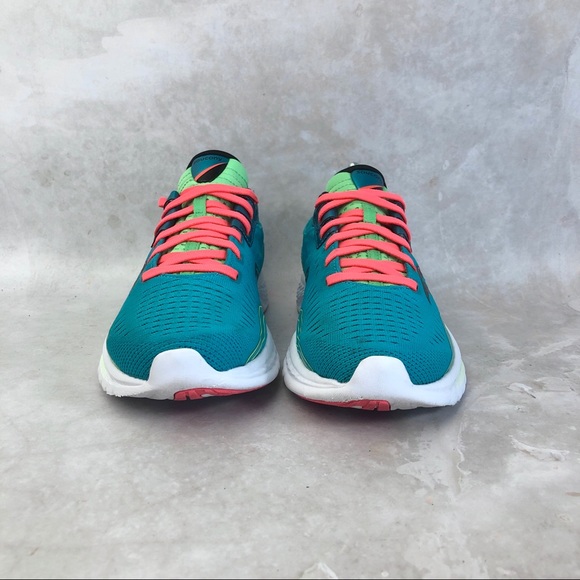 Saucony Kinvara 11 Green Orange Athletic Sneakers - Picture 2 of 8